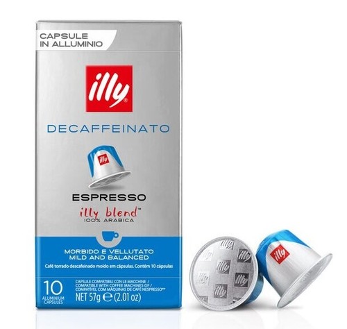 100 Coffee Capsules ILLY Decaffeinated 