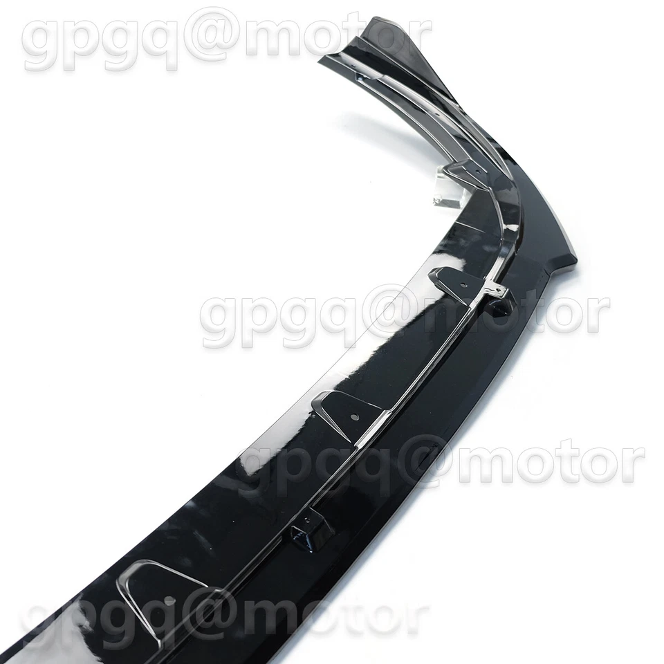 Divisor de labios de parachoques delantero estilo V2 negro brillante para Toyota Camry SE XSE 2018-2020 Foto 4 de 4