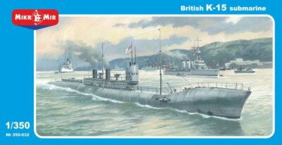 MikroMir 1/350 K-15 British K-class Late version Submarine Model Kit