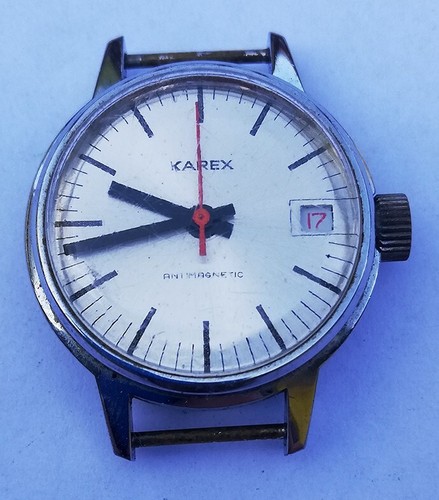 RUHLA KAREX um 1960 rare vintage DDR, GDR Armbanduhr , Germany watch no.1