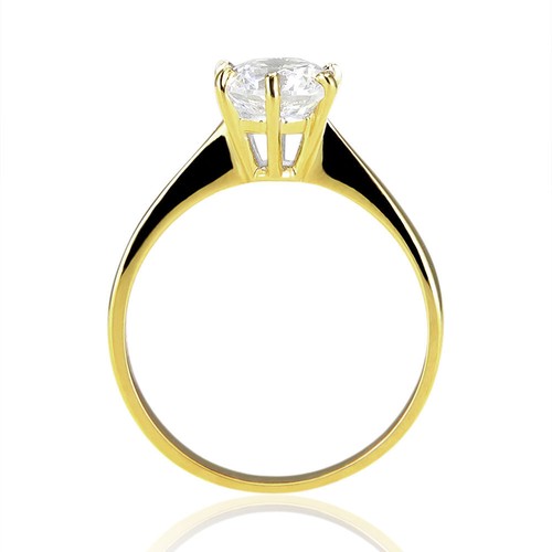 3/4 Carat Brilliant Round Cut Lab Created Diamond Engagement Ring G/SI1 14K Whit - Picture 9 of 10