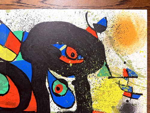 Joan Miro Original Stone Lithograph Limited Edition 1973 Plate Signed - Picture 6 of 8