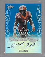 2017 Leaf Metal ISAIAH FORD TD Kings Blue Prismatic Auto RC 13/35 Dolphins WR