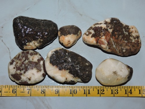 Menge 6 natürliche Rhyolith Stein Knötchen mit Zeolith Kristall Einschlüsse, 2 Pfund + - Bild 3 von 19
