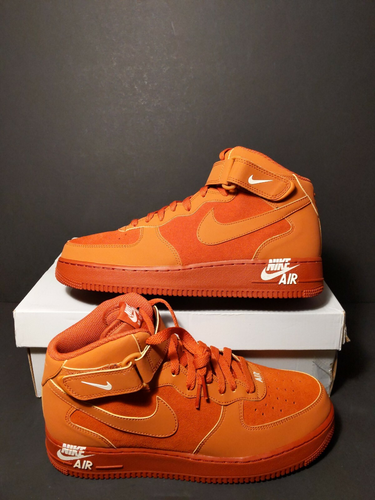 nike air force 1 mid orange