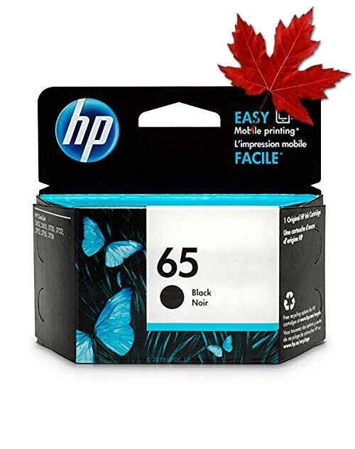 HP 65 Black Ink Cartridge (N9K02AN) for HP DeskJet