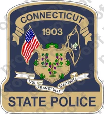 STICKER CONNECTICUT STATE POLICE