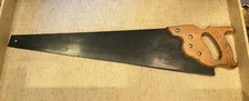 Vintage Carpenter Hand Saw 26 Inch Woodworking Tools Farm Decor