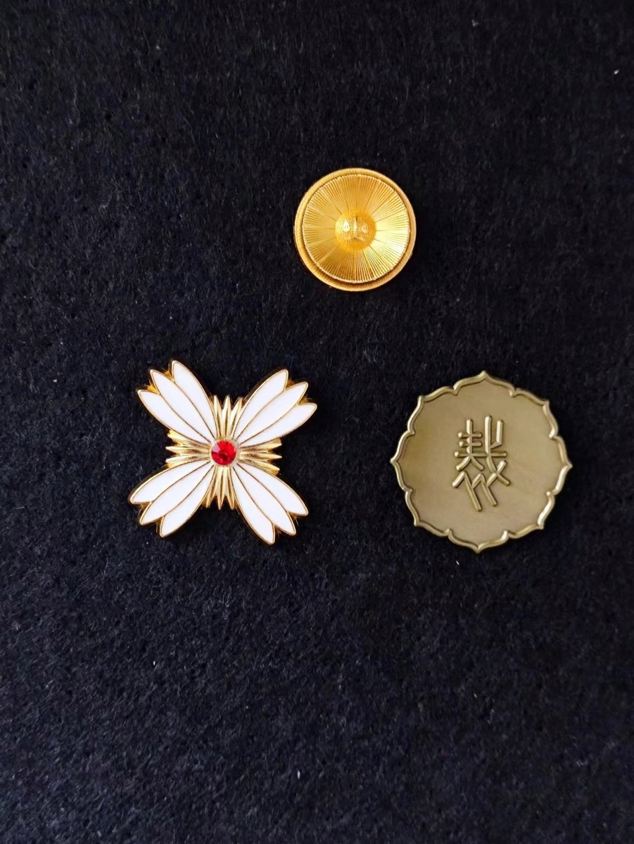 Japan Ace Attorney Gyakuten Saiban Emblem Badges Set Lawyer