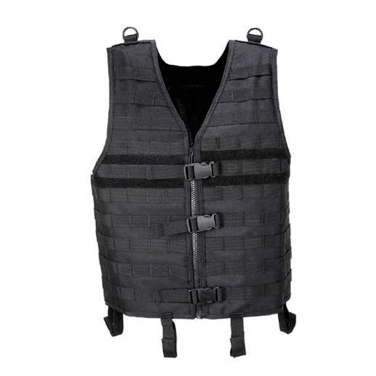 Mfh Molle Light Platform Vest Modular Black Airsoft Tactical Cadet Army