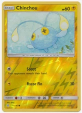Pokemon - CHINCHOU 71/236 - Cosmic Eclipse - Reverse Holo  - NM/M