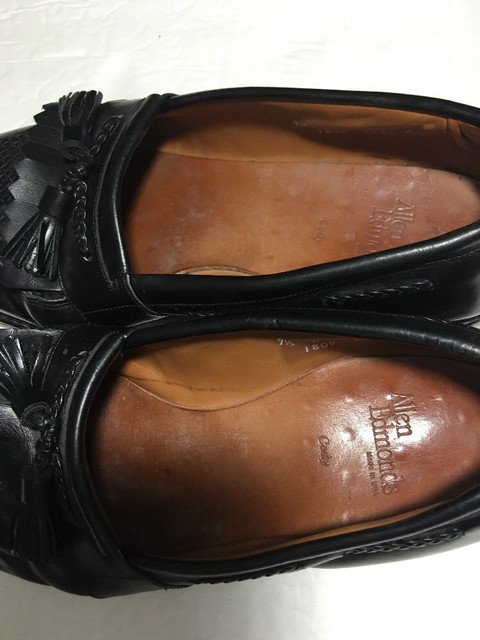Men's Allen Edmonds Black Leather Cody Tassel Loafers Weave Size 9.5 D | eBay