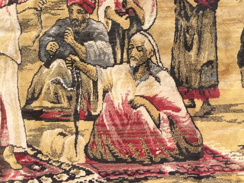 Arazzo Medio Oriente - Manigliatori di serpenti - Scena di strada - Foto 3 di 4