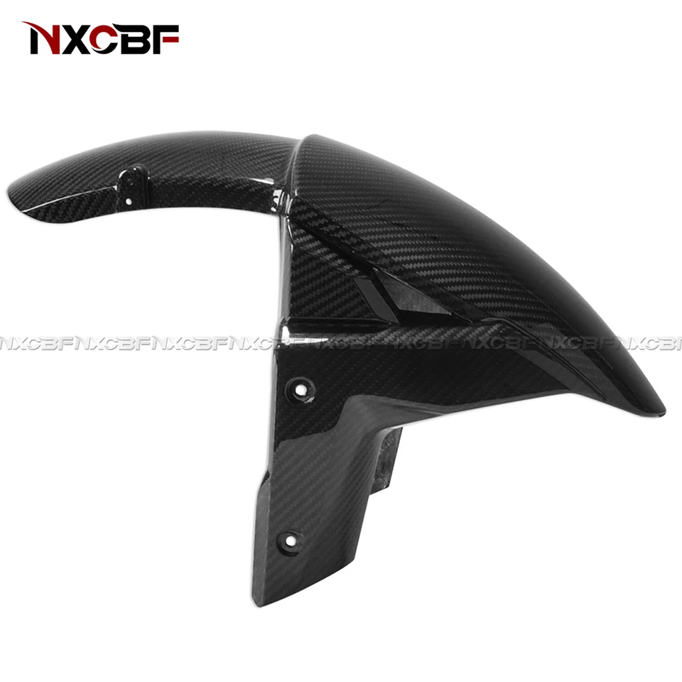 For 2015-2024 Kawasaki Ninja H2R Carbon Fiber Front Fender Mud Guard Hugger - Image 2 of 4