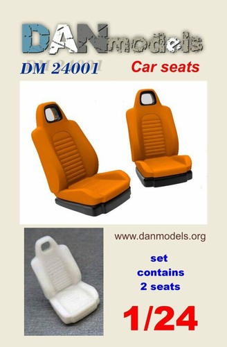 Dan Models 24001 - 1/24 Car Seats. Set contains 2 seats. Scale model kit - Picture 2 of 12