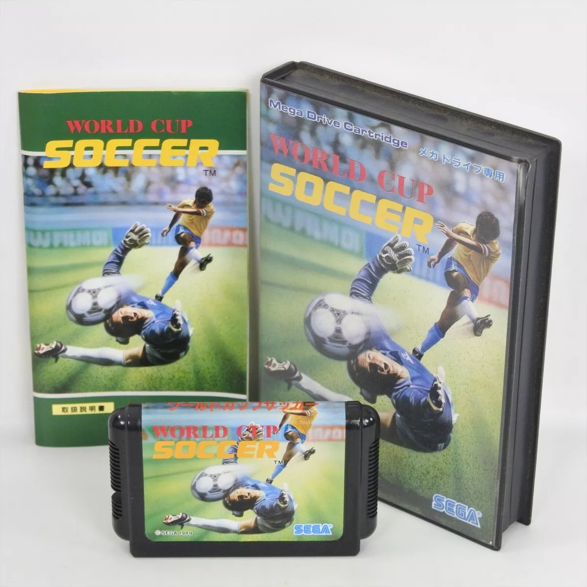 WORLD CUP SOCCER Mega Drive Sega 2602 md. CLEAN, FULL W/BOOKLET