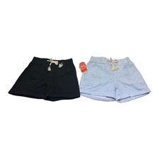 Lot of 2 Wonder Nation Girls Drawstring Shorts Size 6/6x S Kid Size NWT