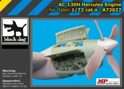 Blackdog Models 1/72 LOCKHEED AC-130H HERCULES ENGINE SET Resin Set