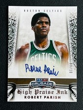 2013-14 Panini Crusade Robert Parish High Praise Ink Auto 09/10 HOF SSP