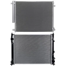 Aluminum Radiator & AC Condenser Cooling Kit For 2016-19 Honda Civic 2.0L 1996CC