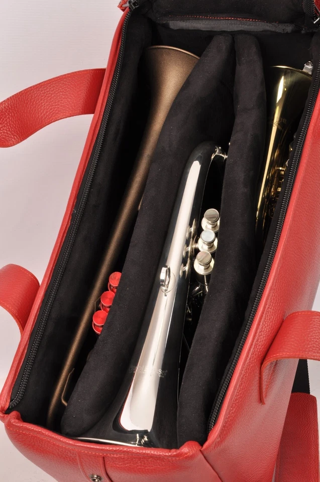 Двойная/тройная концертная сумка для трубы от MG Leather Work натуральная кожа - Изображение 4 из 4