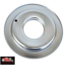 14 Round Chrome Air Cleaner Flat Base 5-18 Neck Opening 4 Barrel Chevy Ford