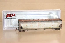 ATLAS 50 000 202 N WEATHERED DOWX DOW CHEMICAL ACF 5701 4 BAY HOPPER CAR 2131 nv