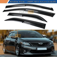 For 2009-2013 Toyota Corolla Sedan JDM Mugen Style Window Visors Rain Guards