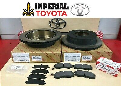 Toyota Sienna 2011-2018 New Genuine Front Brake Rotors /& TCMC Pads /& Shims