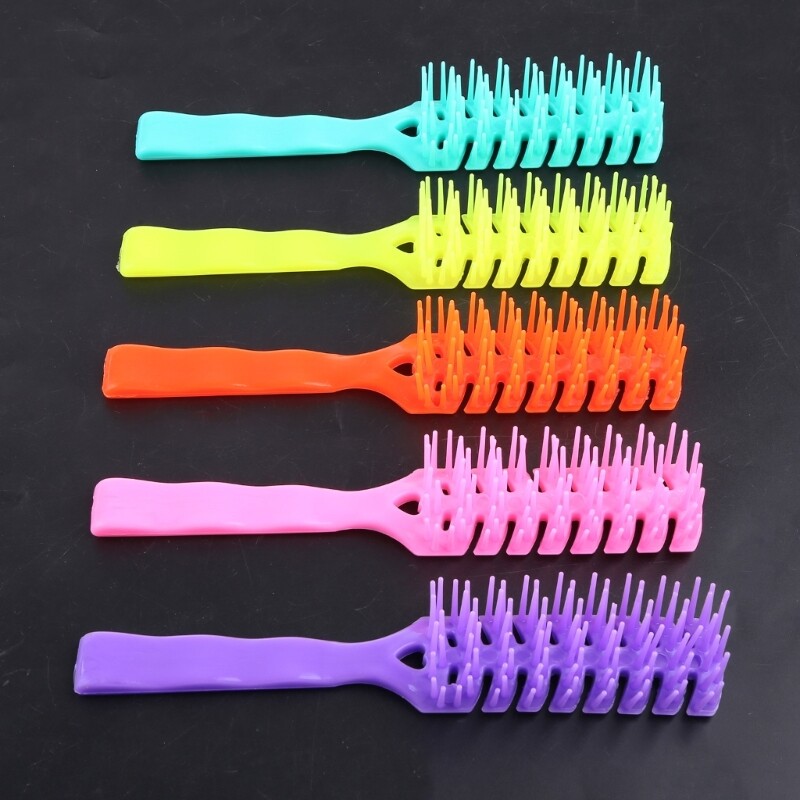 Detangling Boar Nylon Bristle Hair Brush Head Scalp Massage Vented