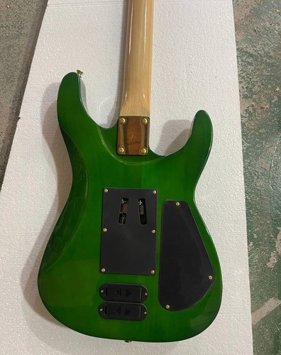 Left Handed Green Quilted Maple Top Electric Guitar SSH Pickups,Golden Hardware - Picture 3 of 8