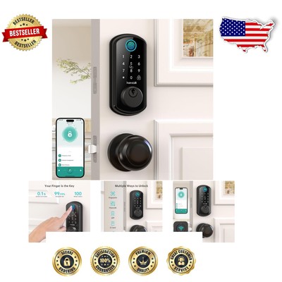 Smart Door Lock with Bluetooth & Multiple Access Options - House & Hotel Use