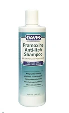 Davis Pramoxine Anti-Itch Shampoo 12 oz, Pet Shampoo For Scratching and Dry Skin