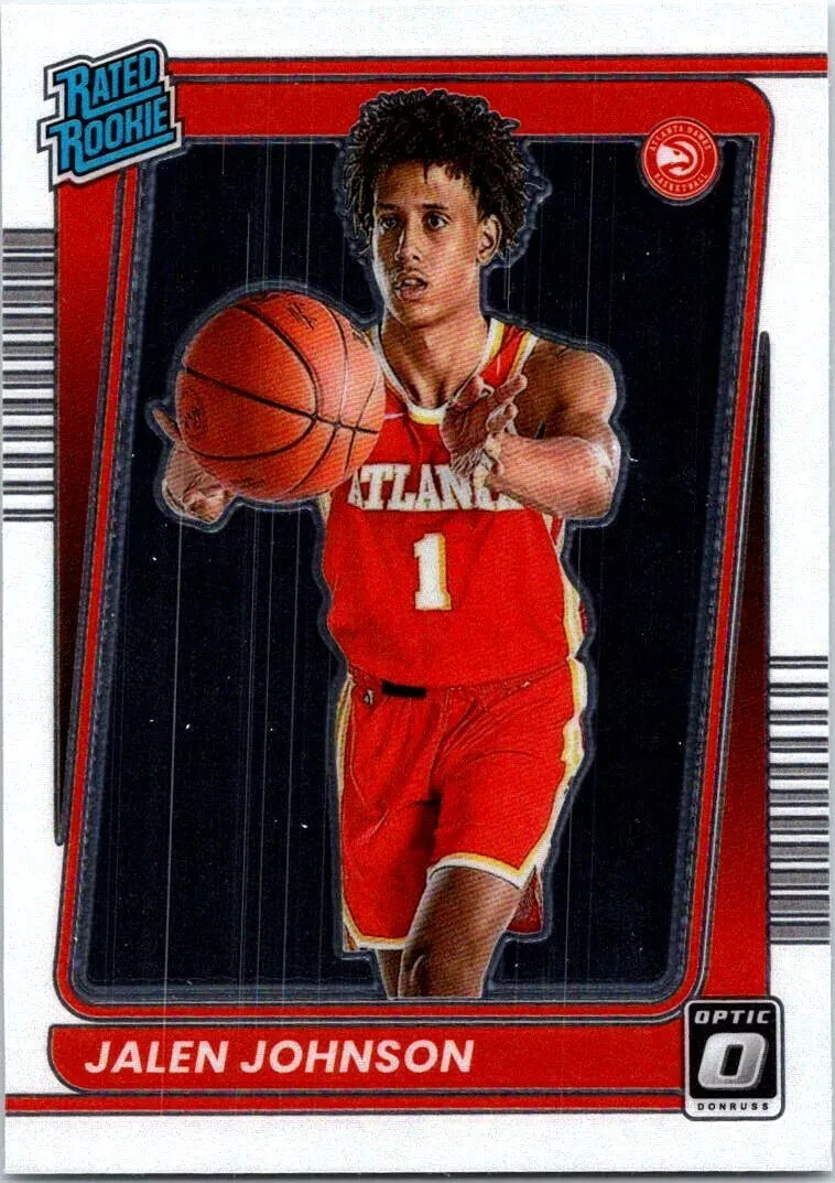 2021-22 Panini Donruss Optic - Rated Rookie Holo Prizm #181 Jalen Johnson (RC)