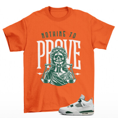 Proof Sneaker Shirt Orange to Match Jordan Oxidized Green FQ8138-103 