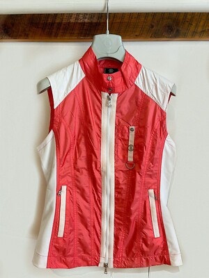 Pink & White New Bogner Vest [Golf Collection] 100% Polyamid