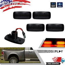 For 10-18 Dodge RAM 2500 3500 Dually Bed Front & Rear LED Side Marker Lights Kit