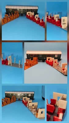 MAUSIS 3D DRUCK Märklin H0 4067, 4079 & 4080 - Inneneinrichtungen. Mehrfarbig. 3D Druck. Neu.