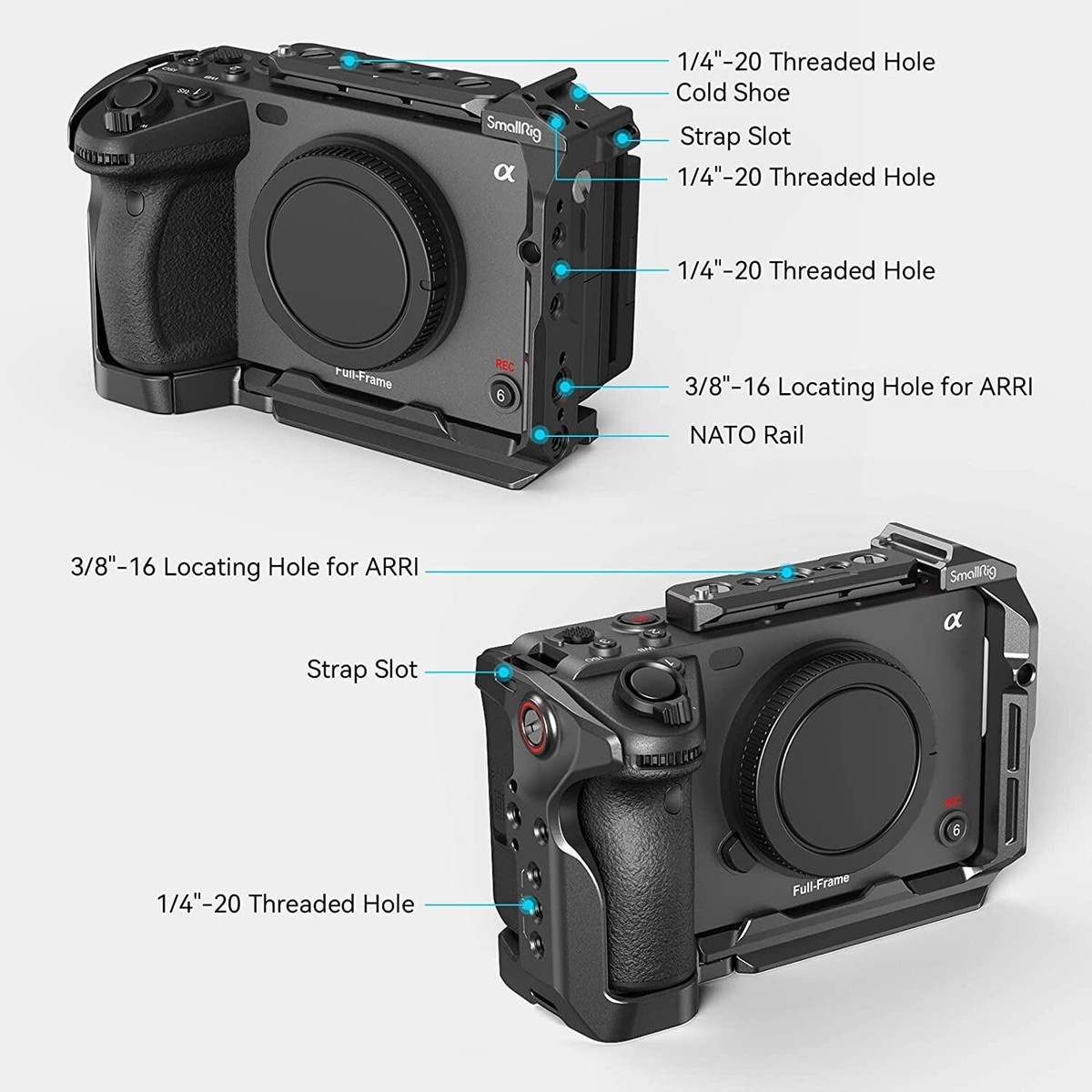 SmallRig Camera Cage Kit for Sony FX3/ FX30 for Sony Digital