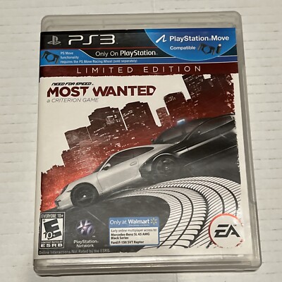 Need for Speed Most Wanted Limited Edition (Sony PlayStation 3 PS3, 2012) CIB
