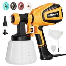 700W HVLP Paint Sprayer with 4 Nozzles for Furniture and Walls