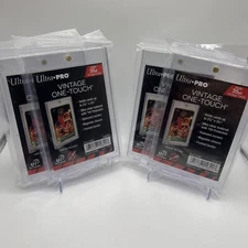 Ultra Pro VINTAGE One-Touch 35pt Point Magnetic Card Holder, lot of 4