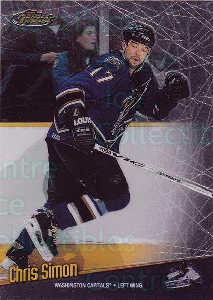 1998-99 Finest No Protectors #99 Chris Simon
