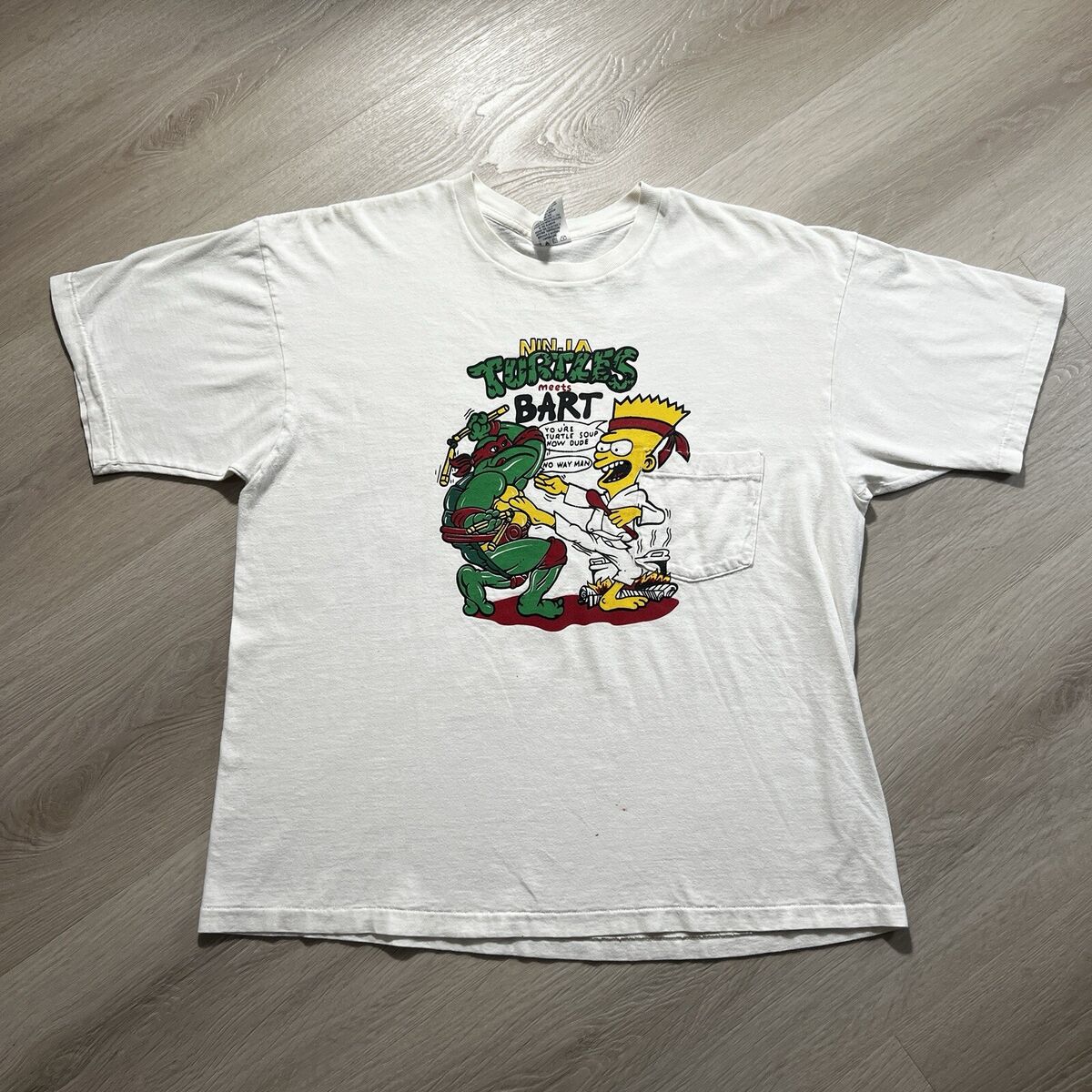 Vintage Simpsons T-Shirt Mens XL Ninja Turtle TMNT VTG 90's Vintage Simpsons T-Shirt Mens XL Ninja Turtle TMNT VTG 90's