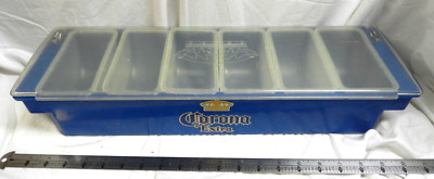 Corona Beer Cantina Back Bar Covered 6 Bin Garnishs Restaurant Bar Cold Ice Tray