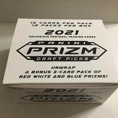 NEW 2021 Panini NFL Prizm Draft Picks Football Trading Cards - 12 Packs