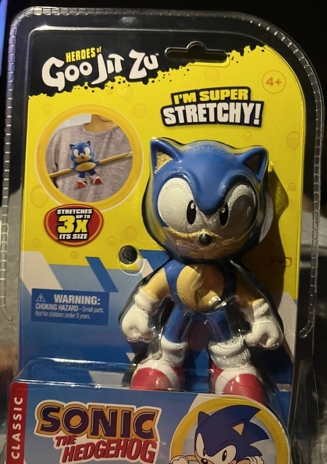 2022 Heroes at Goo Jit Zu - Sonic the Hedgehog - CLASSIC SONIC STRETCHY  FIGURE 630996413265