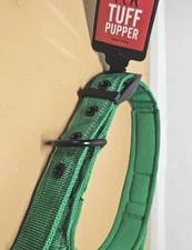 Tuff Pupper Heavy Duty Adjustable Dog Collar 16-20in Padded w/Handle- Medium