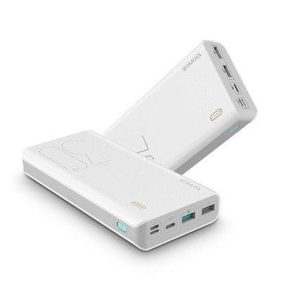 For iPhone Samsung Romoss 30000mah Power Bank Sense 8 Fast Charge USB Type C PD