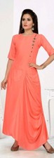Indian Bollywood Kurta Designer Women Ethnic Dress Tunic Long Gown Kurti Casual
